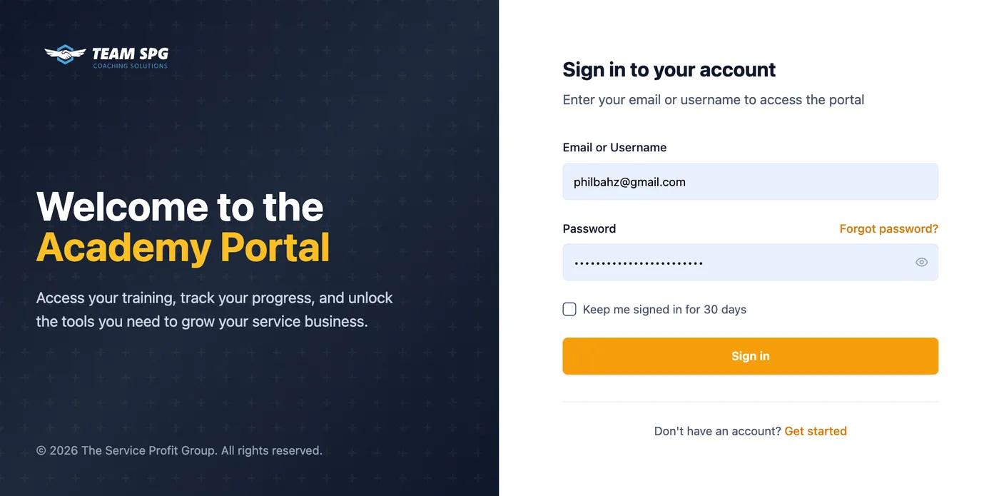 Login Page