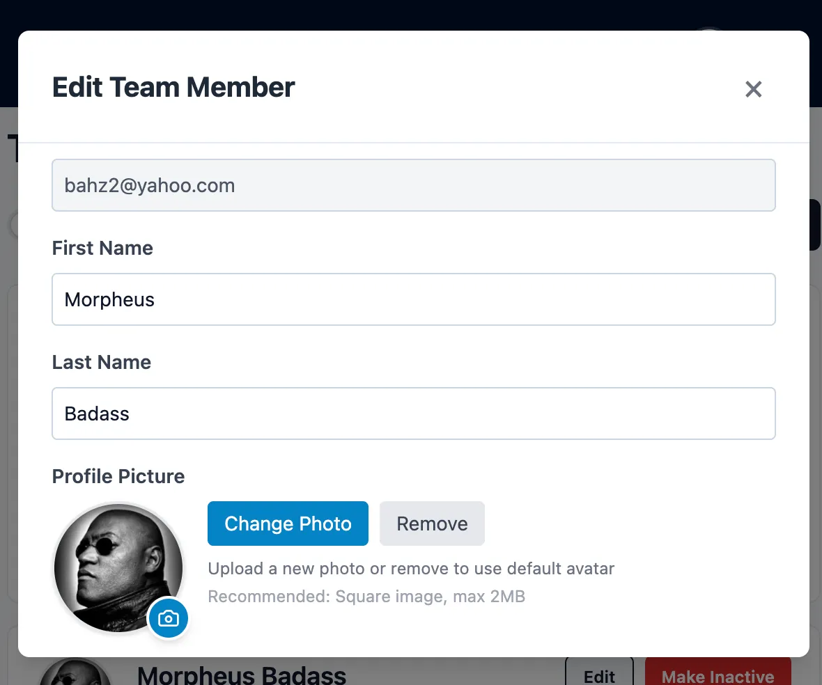 Edit Member